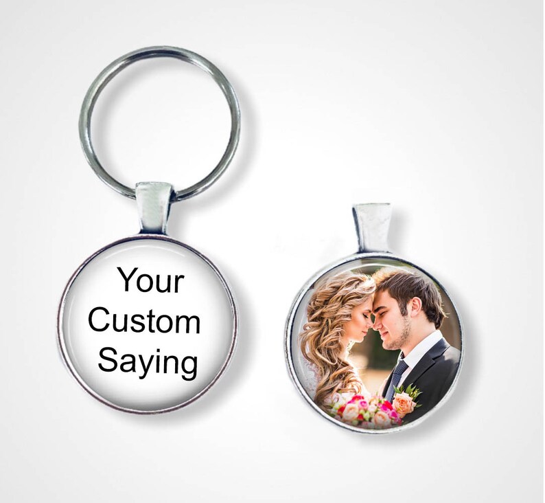 Photo Keychain 2 Sided Keychain Double Sided Keychain Etsy