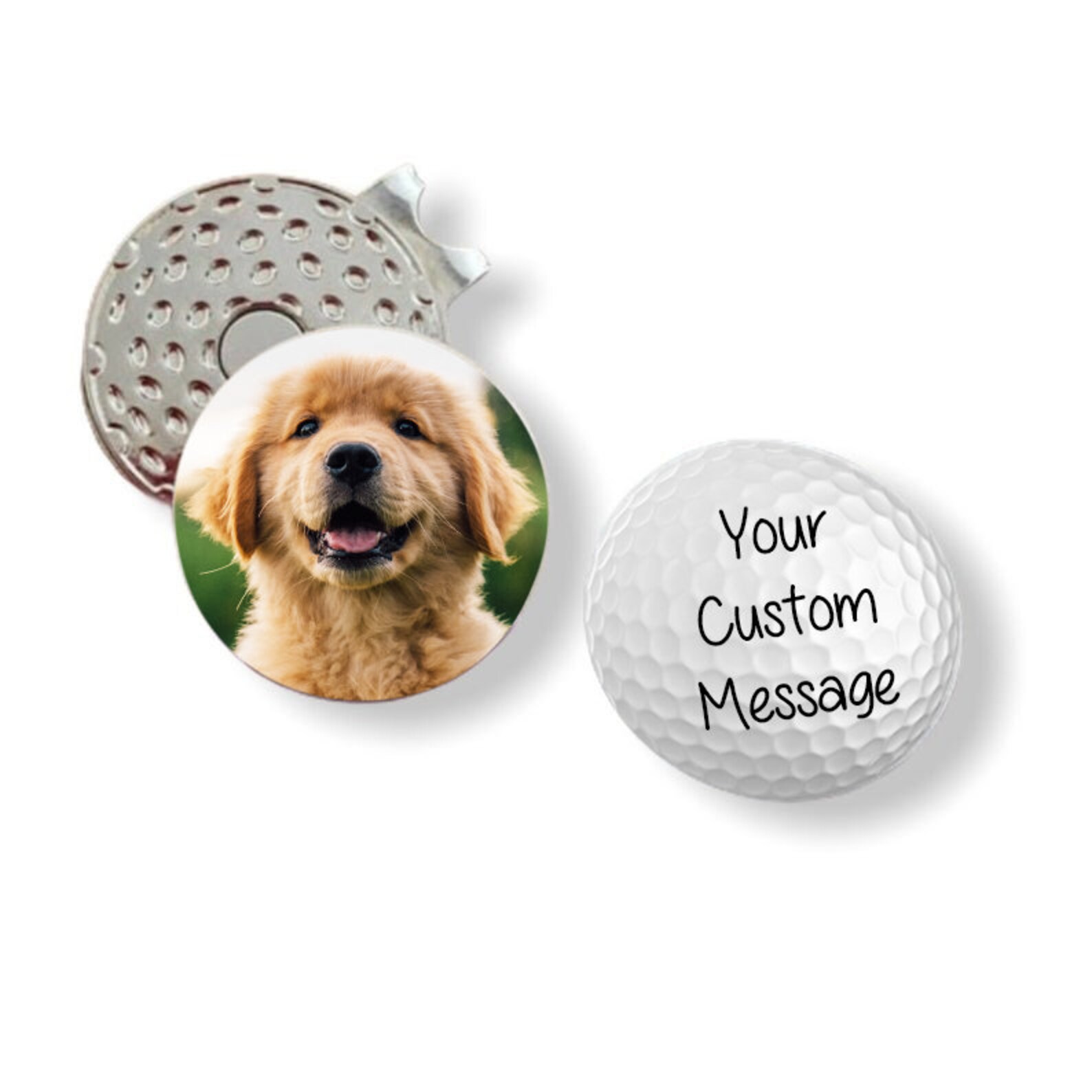 GOLF MARKER Double Sided Golf Ball Marker Hat Clip Your Etsy