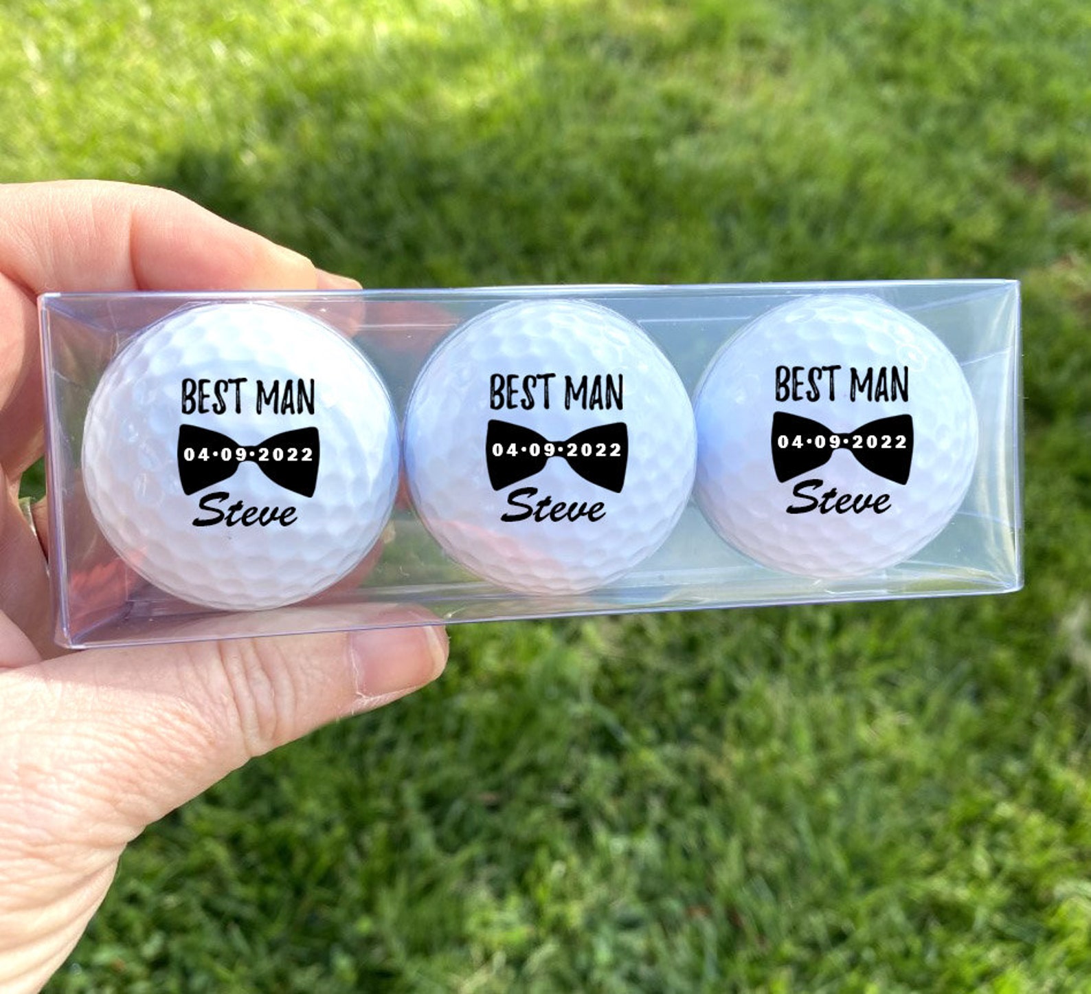 BEST MAN Gift Best Man Gift Ideas Golf Balls Set of 3 Etsy