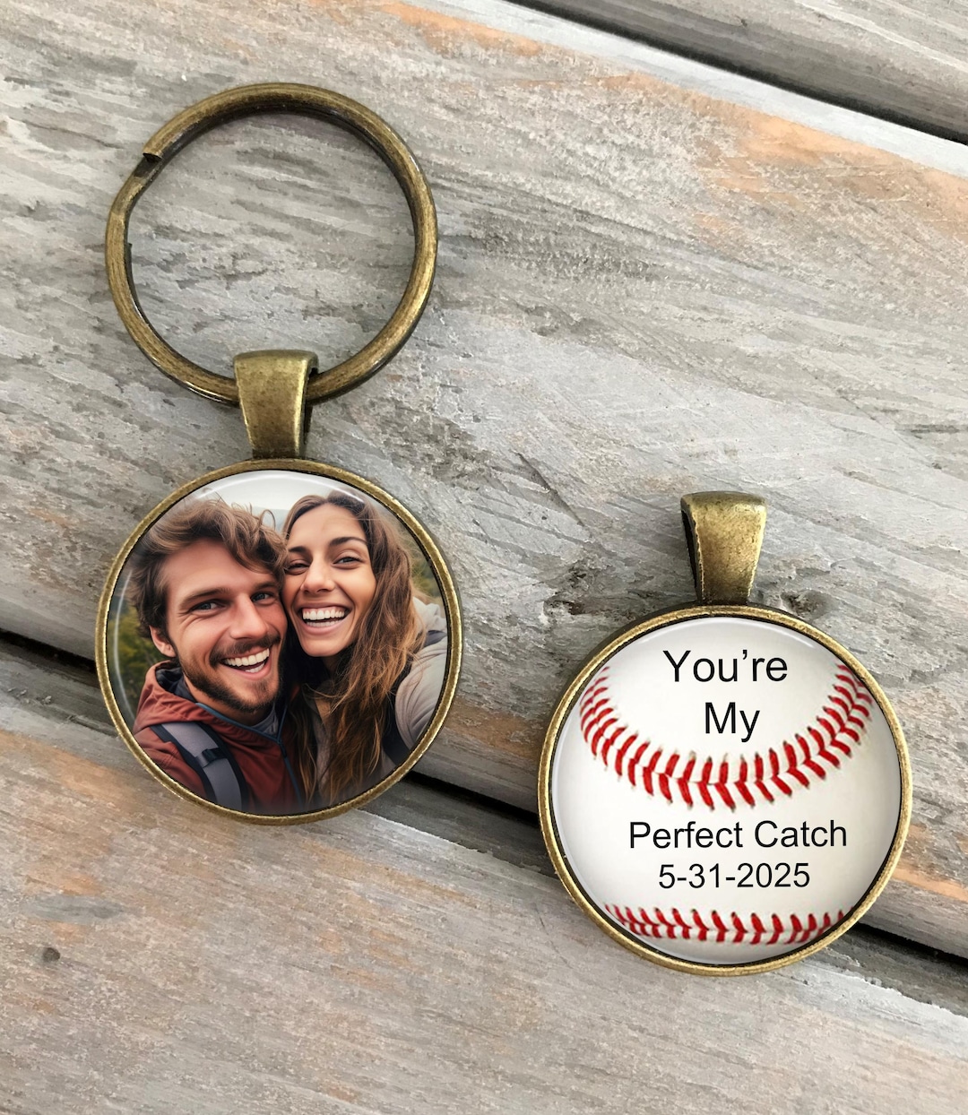 Personalized USA Baseball Acrylic Keychain - Gift Idea For Father's Da - Store