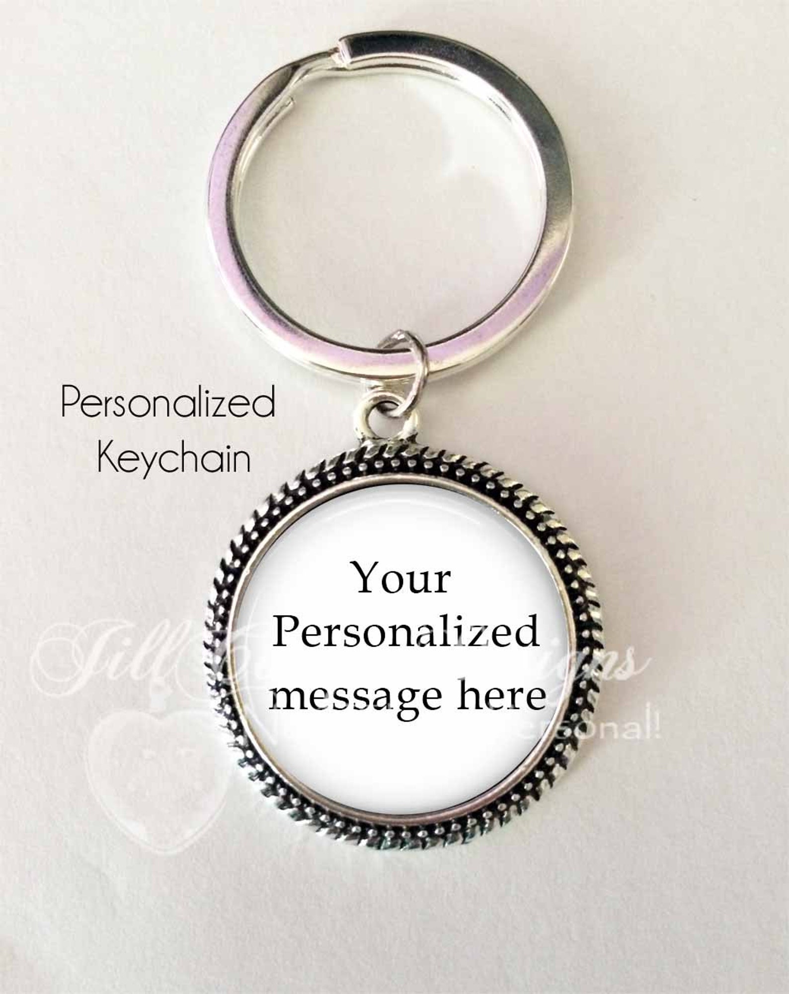 CUSTOM TEXT KEYCHAIN Custom Quote Keychain Personalized - Etsy