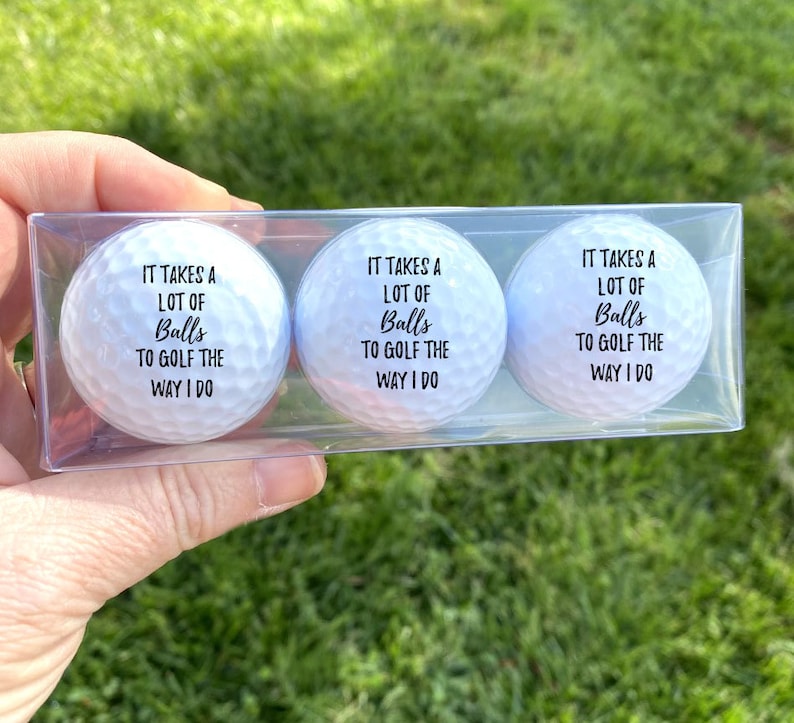 GOLF BALLS funny golf balls gift for golfer funny golf Etsy