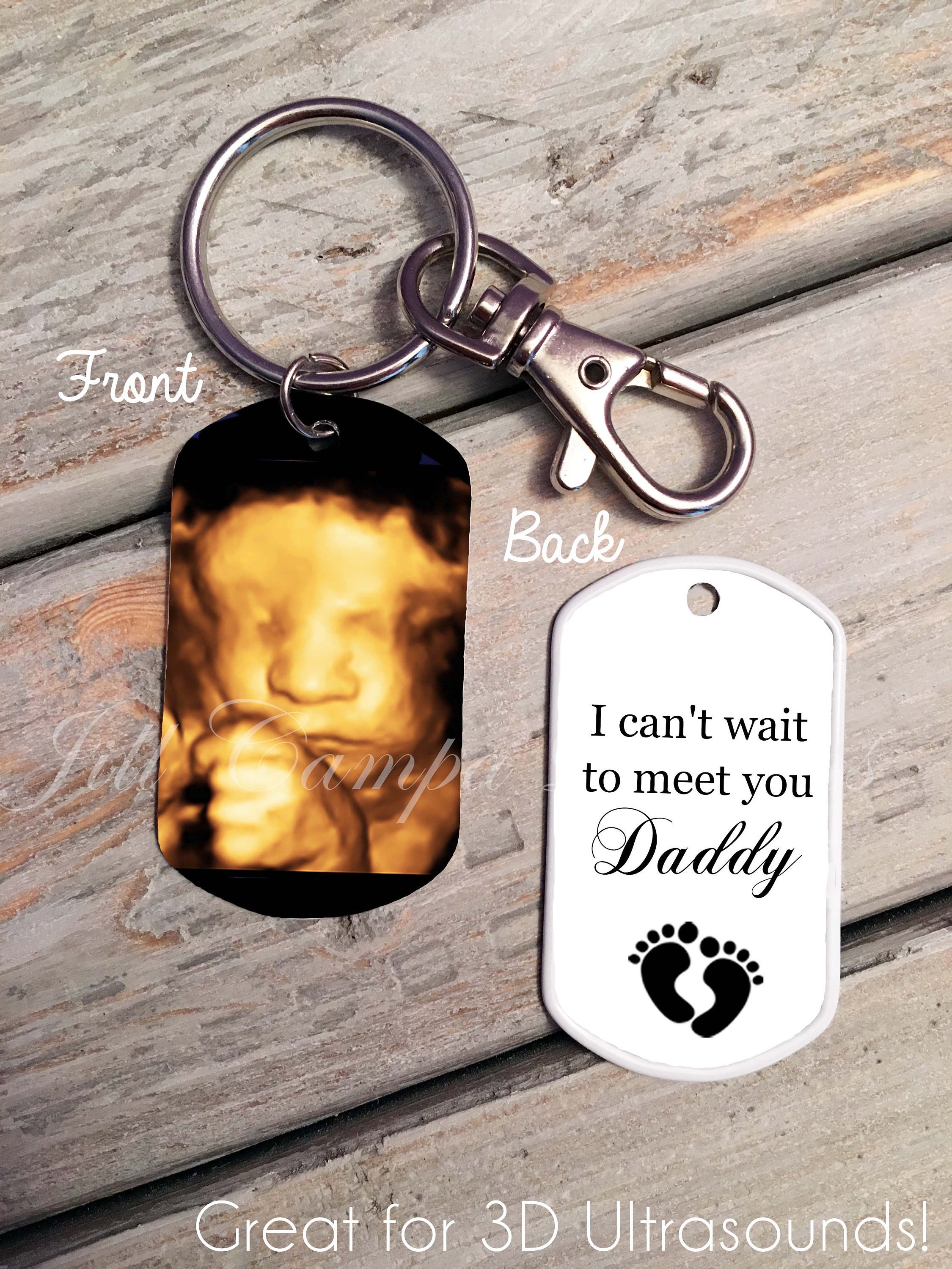 Baby sonogram keychain best sale