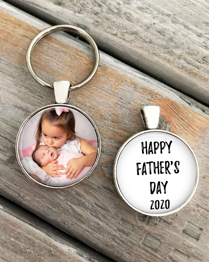 Personalized Father's Day gift, photo key chain, best gift ever for my dad image 2