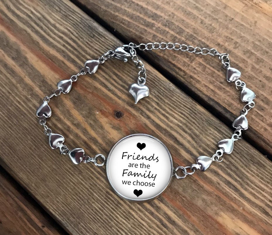 Friends are the family we choose bracelet clearance