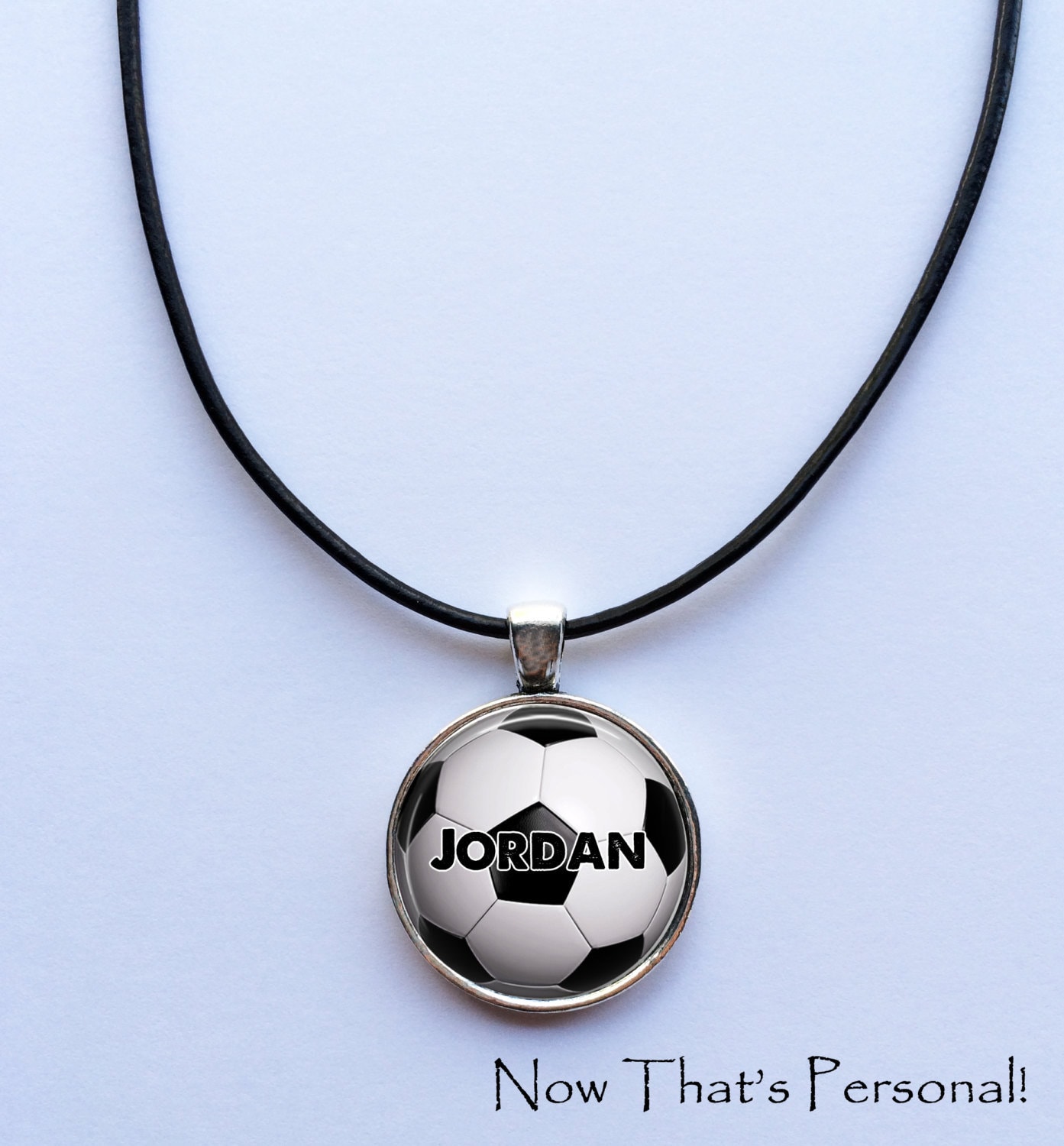 Necklace Custom Soccer Pendant - Etsy 