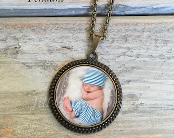 Custom Photo Necklace, Photo Pendant, Custom Photo Jewelry, Personalized Keepsake Jewelry, Your photo on a necklace, custom photo necklace