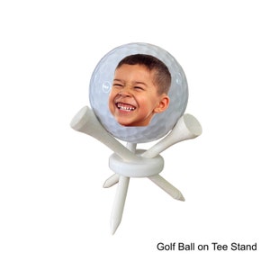 Father&#39;s Day Golf Gift - Your face on a golf ball, set of 3 Custom face balls, Your photo on a golf ball, gifts for golfer, funny gift idea