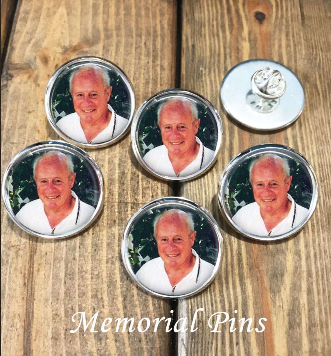 Memorial pins Custom Photo Lapel Pins Memorial lapel pin in Etsy