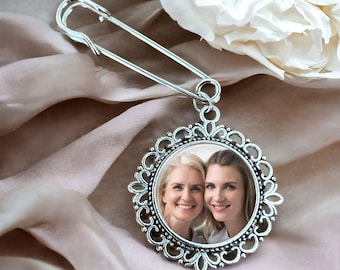 Double Sided Photo Bridal Bouquet Charms - bridal bouquet memory charm- Photo wedding bouquet charm - Bridal Shower Gift - memorial gift