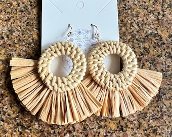 Rattan Sunburst Earrings