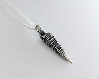Seashell Necklace, sterling silver, ready to ship