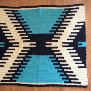 Gallup Area Saddle Blanket Crochet Pattern