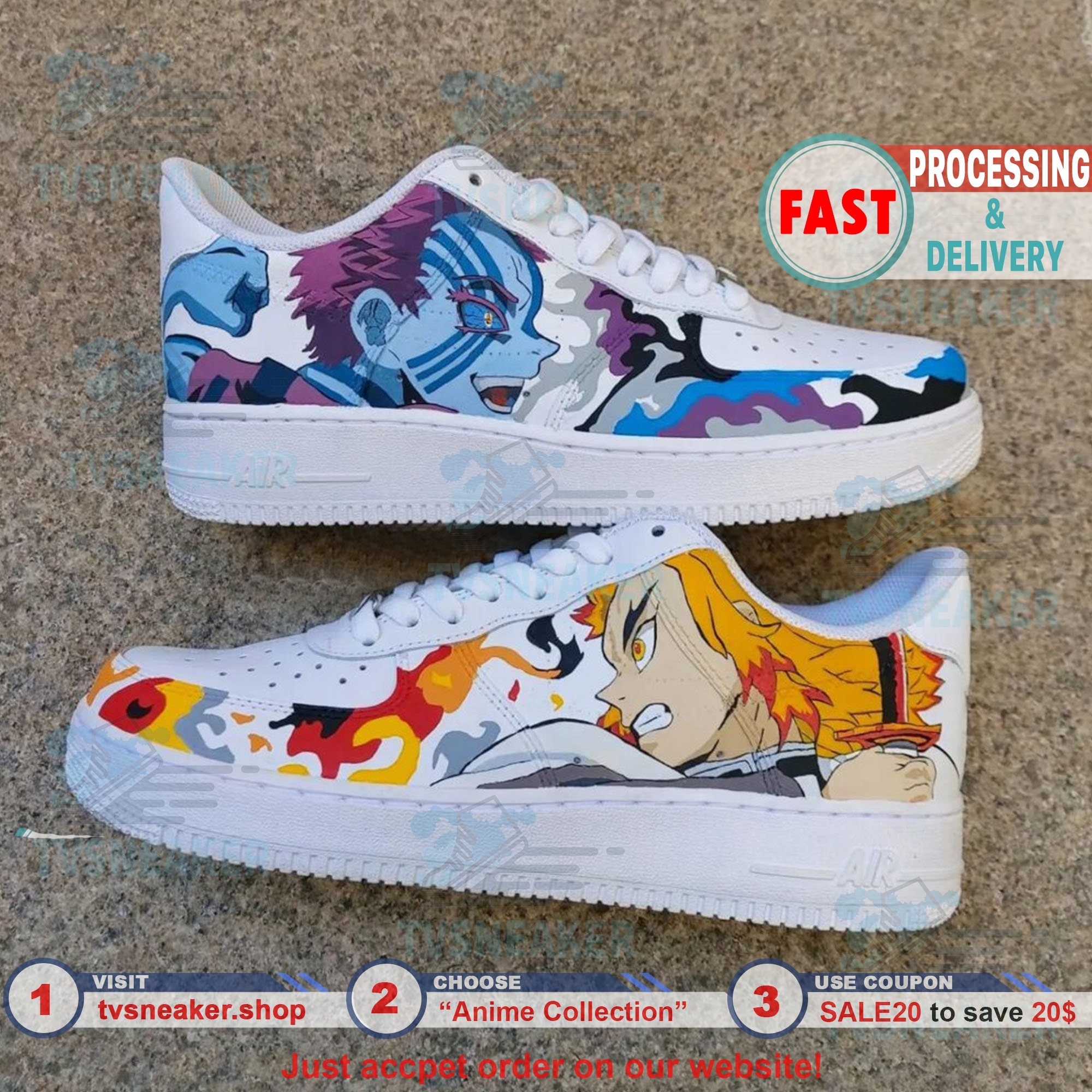 Zenitsu Sneakers Cool Funny Face Custom Anime Demon Slayer Air Jordan 13  Shoes - It's RobinLoriNOW!