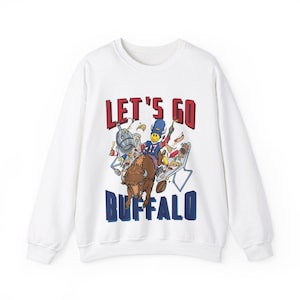 Bills Sweatshirt / Super Fan Let&#39;s Go Buffalo Sweatshirt / Buffalo Football / Bills Mafia / Buffalo Bills