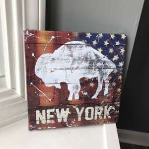 Buffalo Artwork / Canvas Artwork / Wall Art / Canvas Reproduction of Original Art