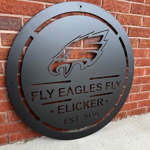 Philadelphia Eagles Metal Art Etsy