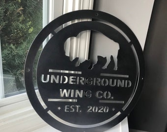 Custom Steel Wall Art / Metal Art / Steel Artwork / Buffalo Signage / Man Cave / Metal Sign / Buffalo Bills