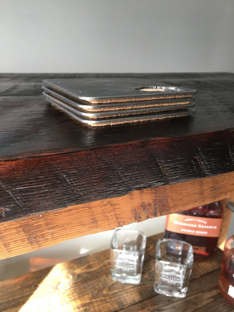 Industrial Steel Drink Coasters Etsy
