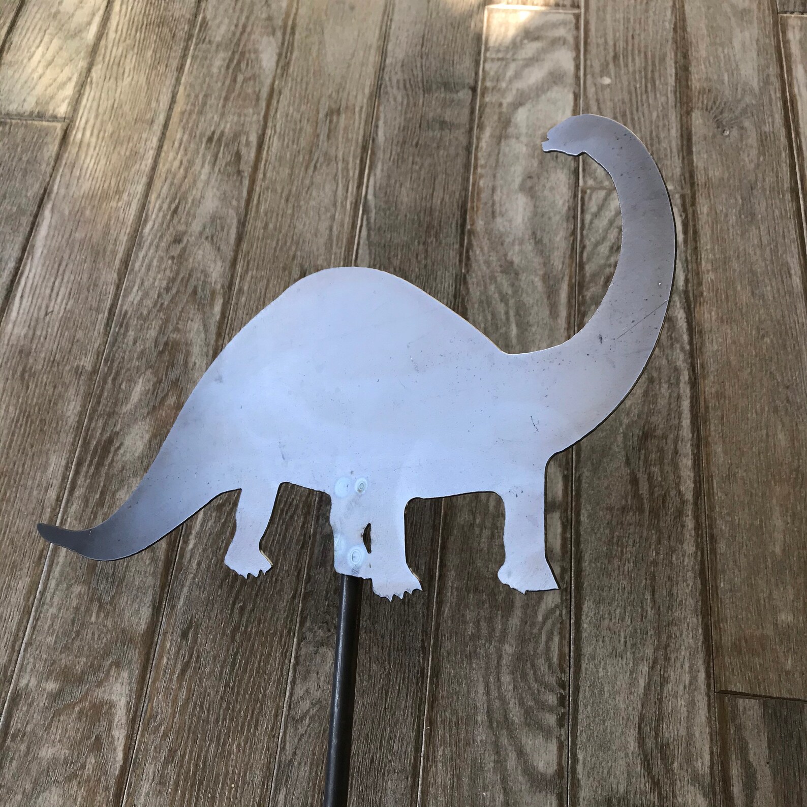 Steel Dinosaur Garden Stake / Dinosaur Fossil / Metal Yard Art Etsy