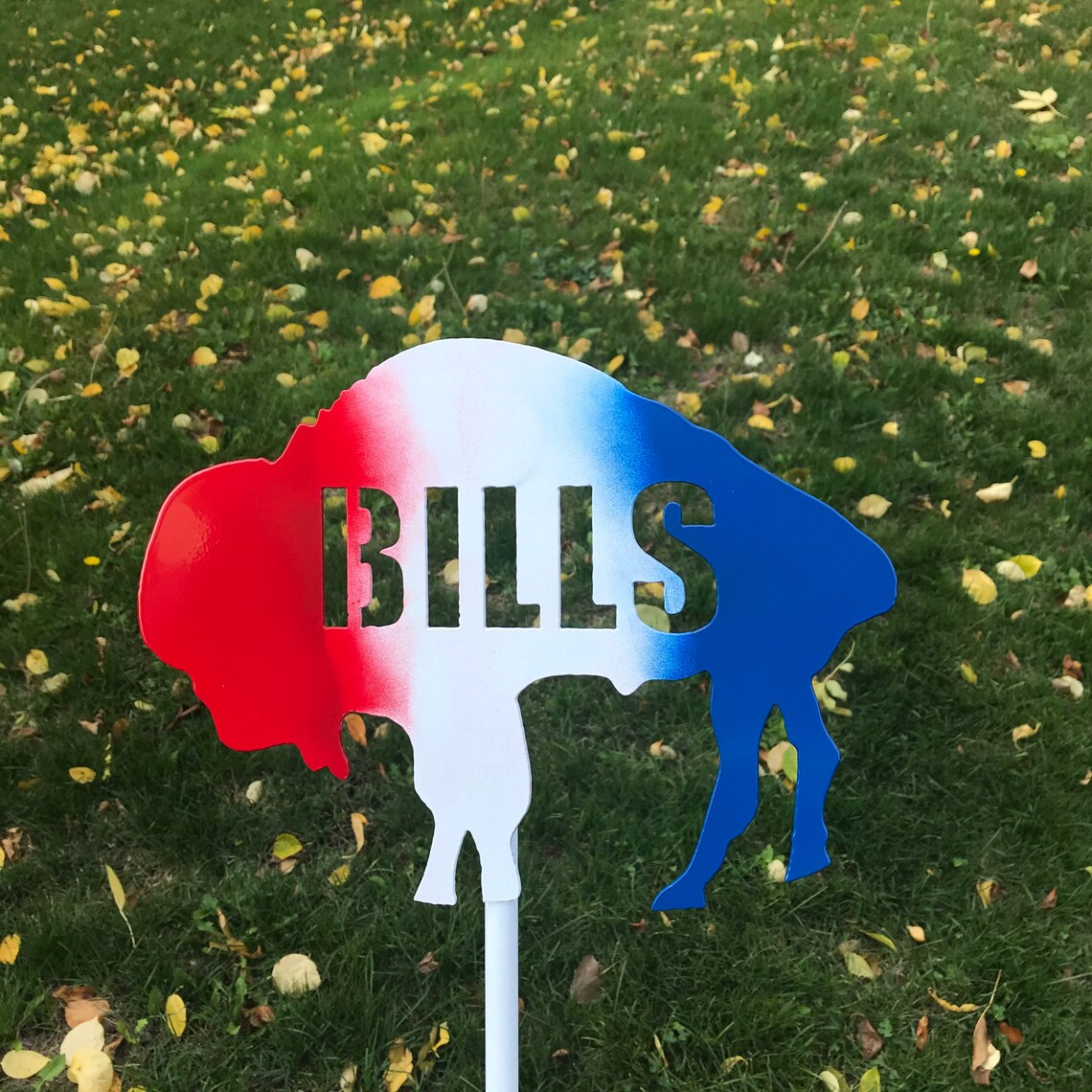 Buffalo Bills Lawn Stake / Steel Lawn Ornament / Garden Stake Etsy