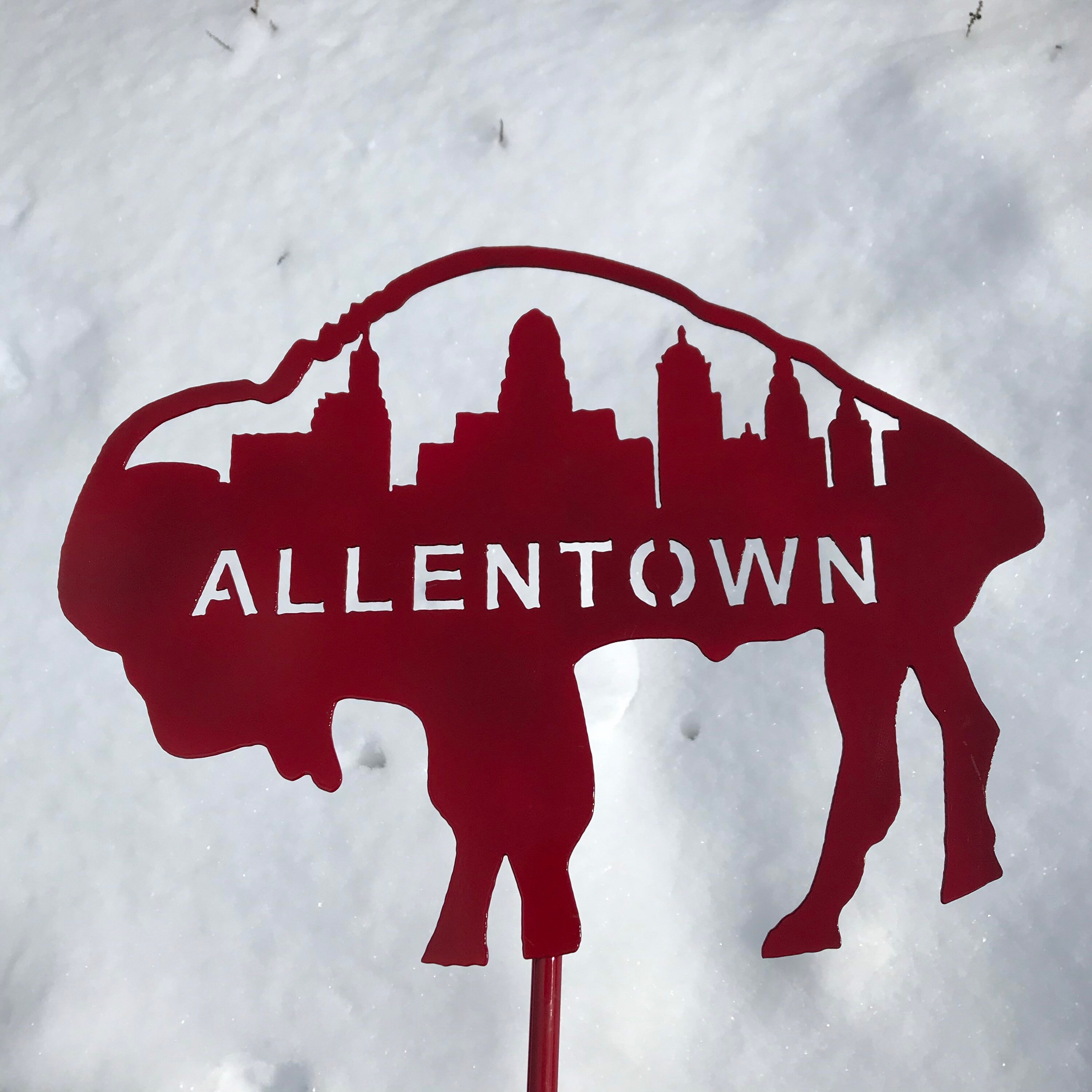 Josh Allentown Steel Buffalo Lawn Ornament/ Garden Decoration Etsy