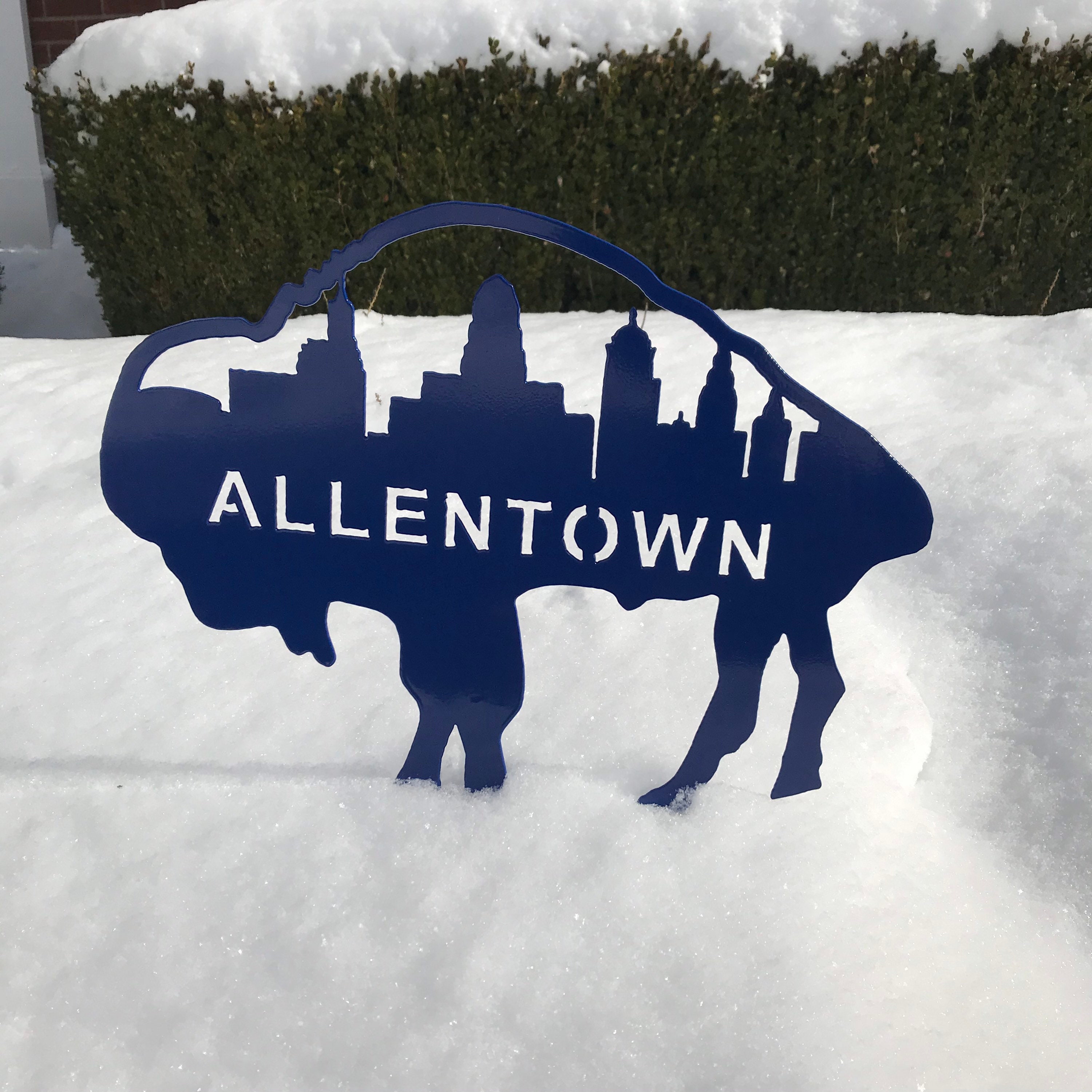Josh Allentown Steel Buffalo Lawn Ornament/ Garden Decoration Etsy