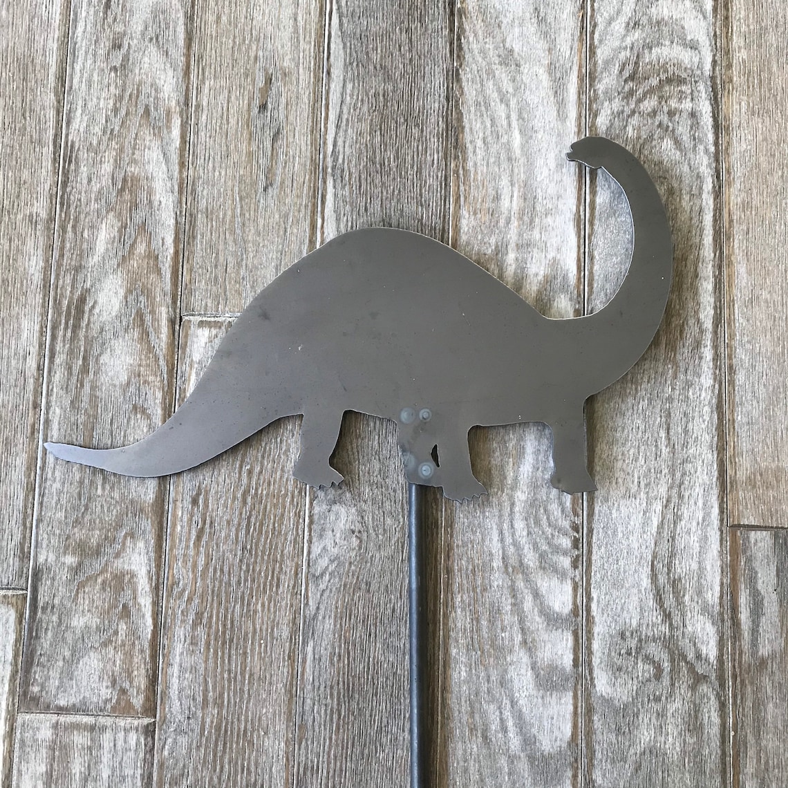 Steel Dinosaur Garden Stake / Dinosaur Fossil / Metal Yard Art Etsy