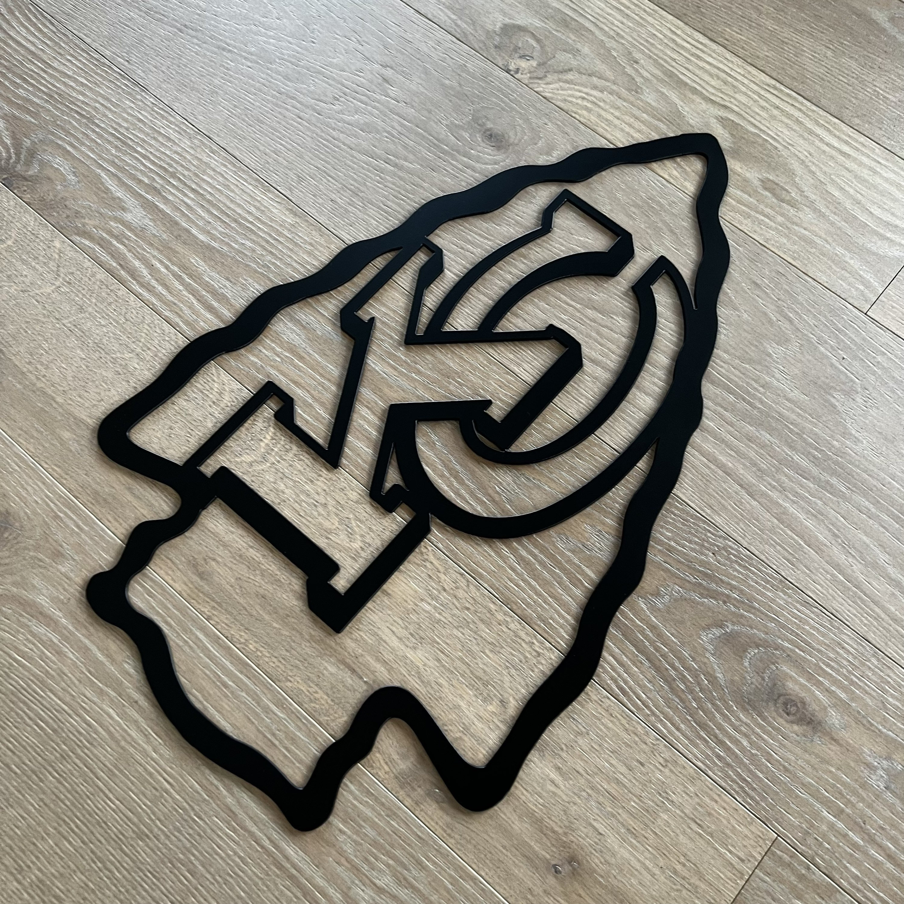 Steel Kansas City Chiefs Sign / Metal Chiefs Art / Metal Artwork