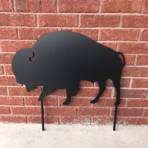 Jumbo Steel Buffalo Lawn Decor