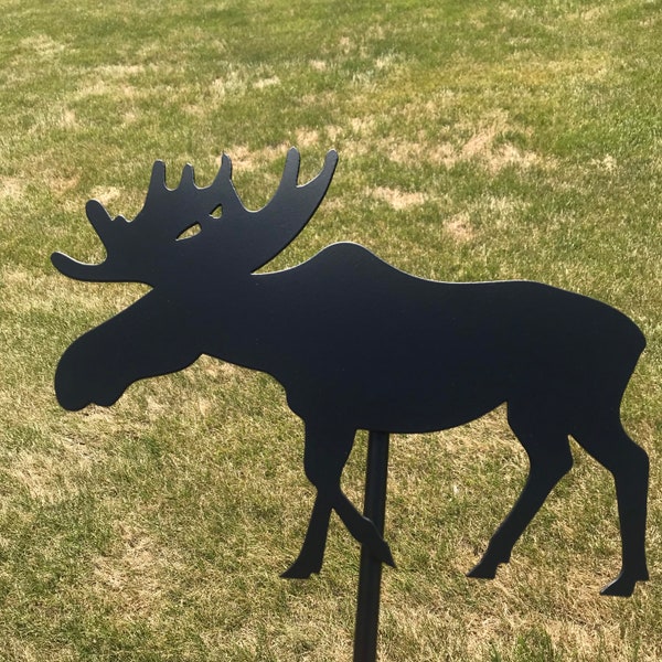 Metal Moose Yard Art Etsy