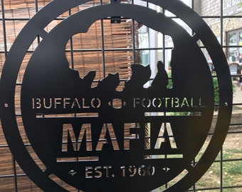 Bills Mafia Steel Wall Art / Metal Art / Steel Artwork / Buffalo Signage / Man Cave / Metal Sign / Buffalo Bills