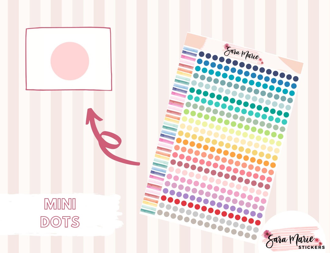 MINI DOTS Planner Stickers - Etsy