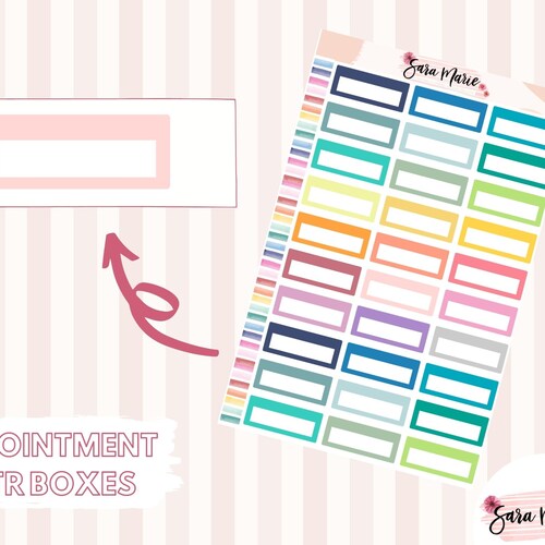 Spring Stickers Full Boxes Planner Stickers Blush Flowers Etsy