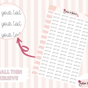 CUSTOM | CURSIVE | Mini Scripts | BLACK |