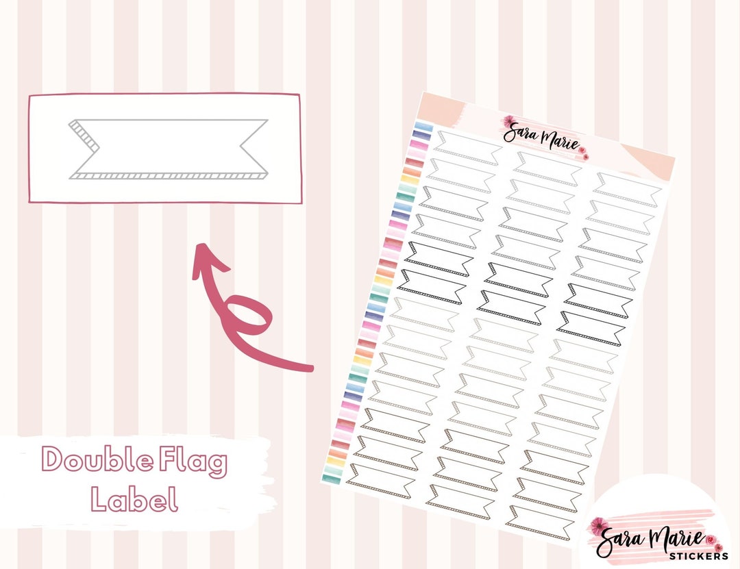 Neutral - Double Flag Label - Etsy