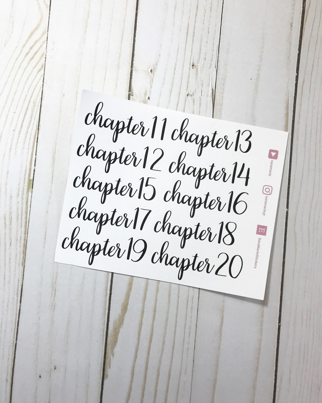 Chapter Script Chapter Scripts 11-20 - Etsy