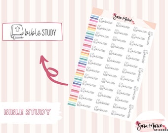 Neutral - BIBLE STUDY Planner Stickers