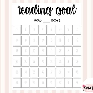 Reading Goal - Full Page Sticker