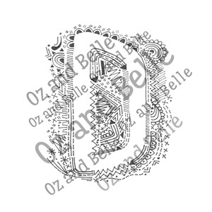 D digital download, embroidery pattern, typography, letters, initials, pdf pattern, embroidery, stitch, decor, alphabet, wall art