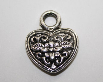 Pointed Charm Pendant Drops Charms Pewter Silver Ox Plated 22mm x 7mm 10
