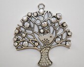 Tree of Life Charm, Tree Charm, Tree Pendant, Family Tree Charm, Tree of Life Pendant, Larger Tree, 60x56mm - 2ct - 495
