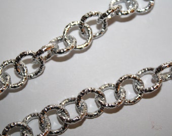 Silver Aluminium Chain, Chain, Beading Chain,  5 Feet -  - #482