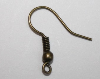 Brass Earring Hooks - 50ct - #064