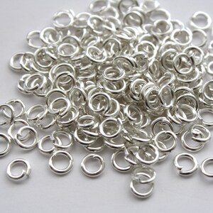 Silver Open Jump Ring - 6mm - 100ct - 15ga - #216