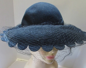 1940s Favorite French Riviera Hat / Deadstock Vintage 40s  display picture 1