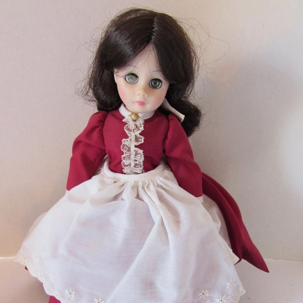 SALE Madame Alexander Doll Little Women Marme 1324 Original Box 1980 Edition Magenta Dress White Petticoat Dark Hair