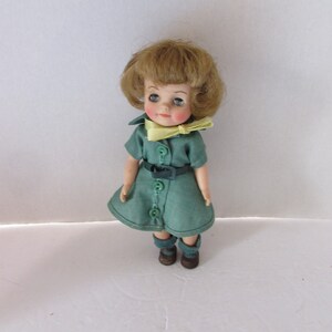 Vintage Doll Effanbee Doll Girl Scout Doll 1966 Date Green GS