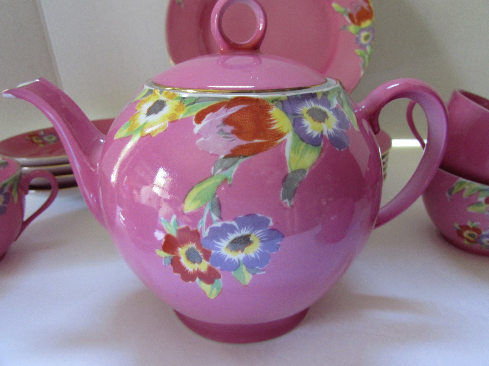 Deco Era Tea Set Victoria China Czechoslovakia Made 1930 Era Etsy