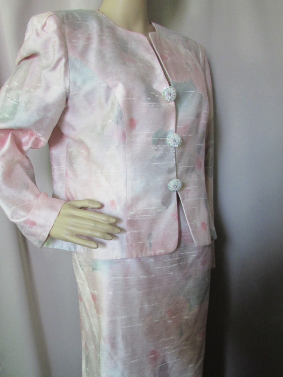 SALE Vintage Suit 1980 Style Mother of the Bride … - image 8